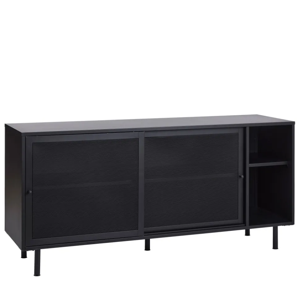 KISO Buffet 2 portes, 2 niches en métal L160cm