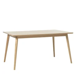 KIYO Table à manger extensible 4 à 10 personnes en bois 150-240x90cm