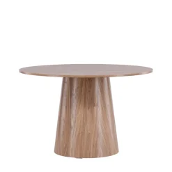LANZO Table à manger 4 personnes ronde en bois