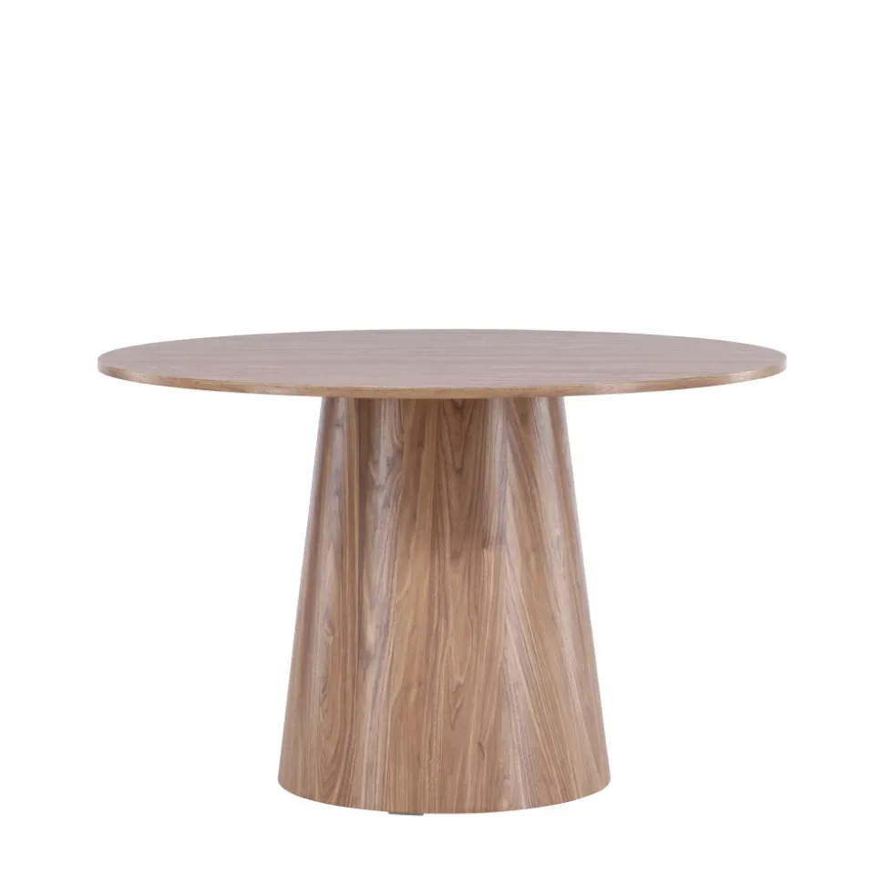 LANZO Table à manger 4 personnes ronde en bois