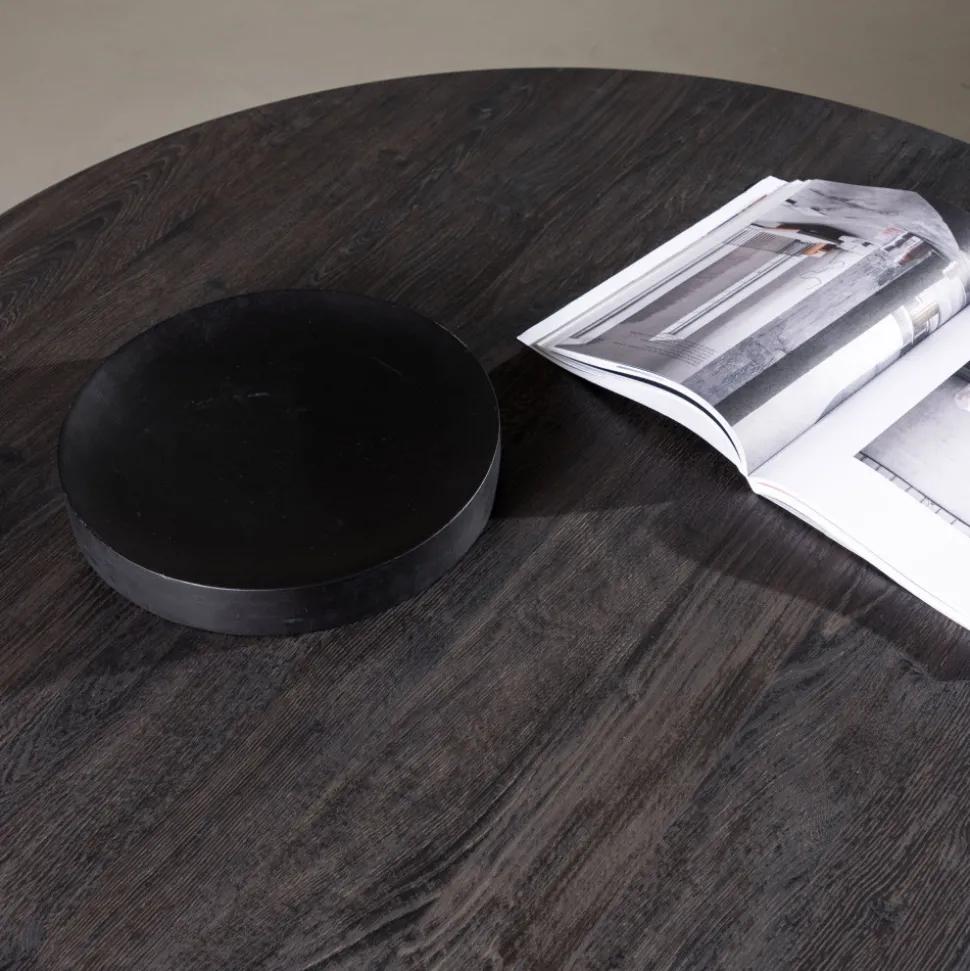 LANZO Table à manger 4 personnes ronde en bois