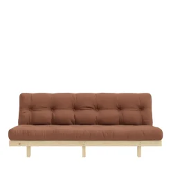 LEAN Canapé convertible en bois naturel et tissu