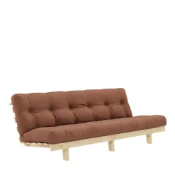 LEAN Canapé convertible en bois naturel et tissu