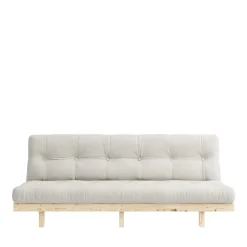LEAN Canapé convertible en bois naturel et tissu