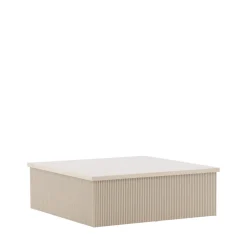LENOX Table basse carrée en bois 90x90cm