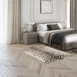 LEPI Tapis à motif léopard