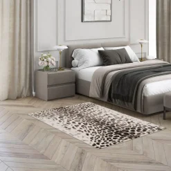 LEPI Tapis à motif léopard