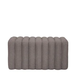 LETO Banc rembourré en tissu bouclette L79cm