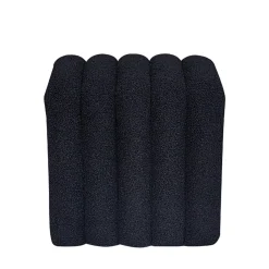 LETO Pouf rembourré en tissu bouclette