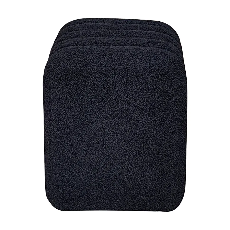 LETO Pouf rembourré en tissu bouclette