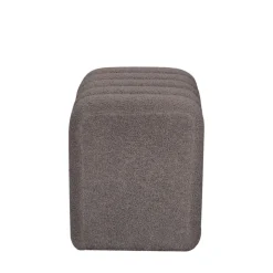 LETO Pouf rembourré en tissu bouclette