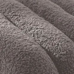 LETO Pouf rembourré en tissu bouclette