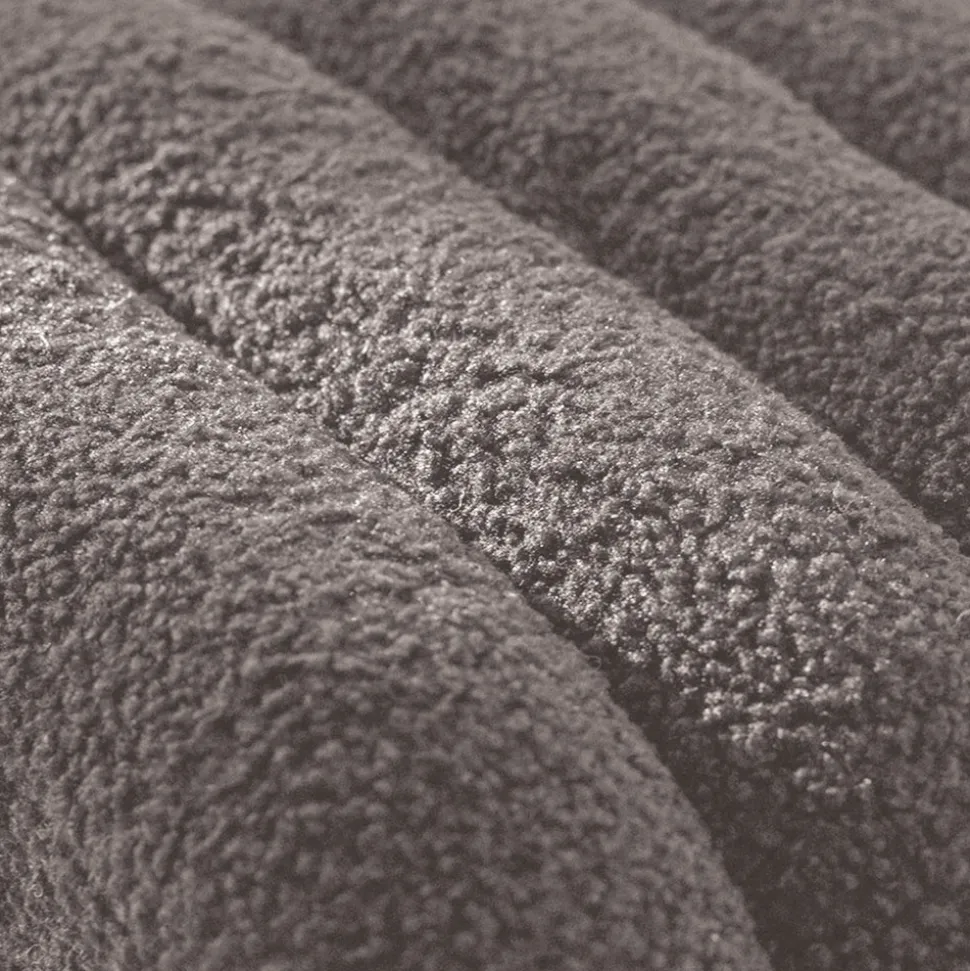 LETO Pouf rembourré en tissu bouclette