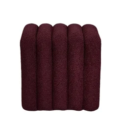 LETO Pouf rembourré en tissu bouclette