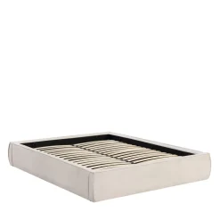 LIBERIO Lit coffre en tissu 160x200cm