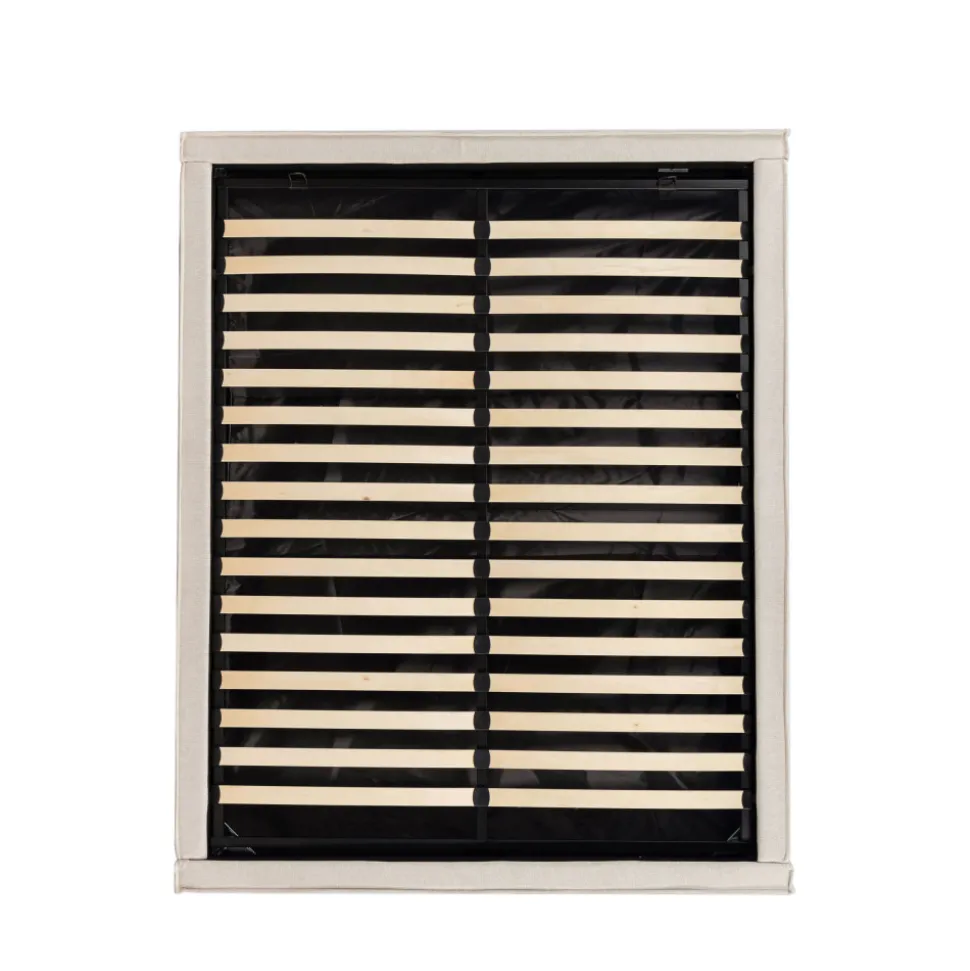 LIBERIO Lit coffre en tissu 160x200cm