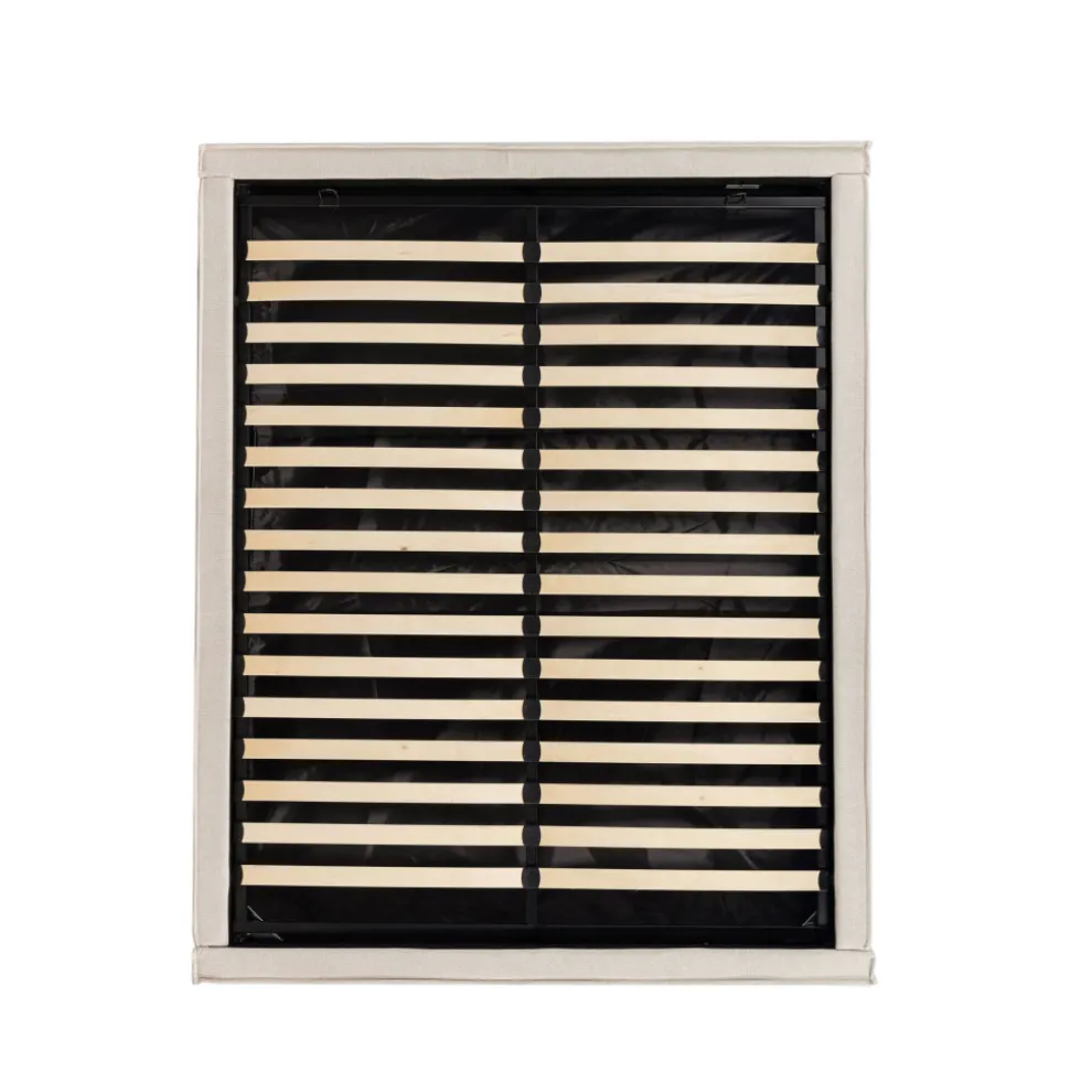 LIBERIO Lit coffre en tissu 140x190cm
