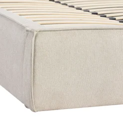 LIBERIO Lit coffre en tissu 140x190cm