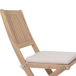 LINA Lot de 2 chaises pliantes de jardin en bois