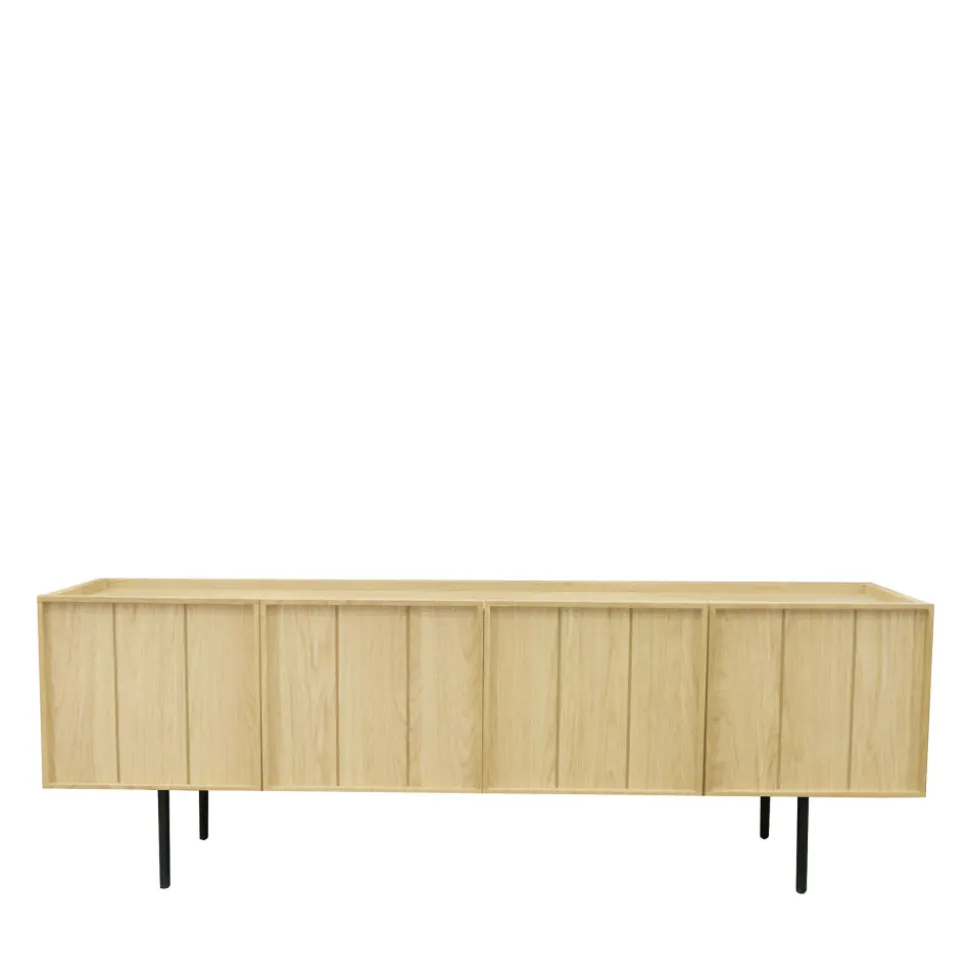 LINES Meuble TV 4 portes en bois L160cm