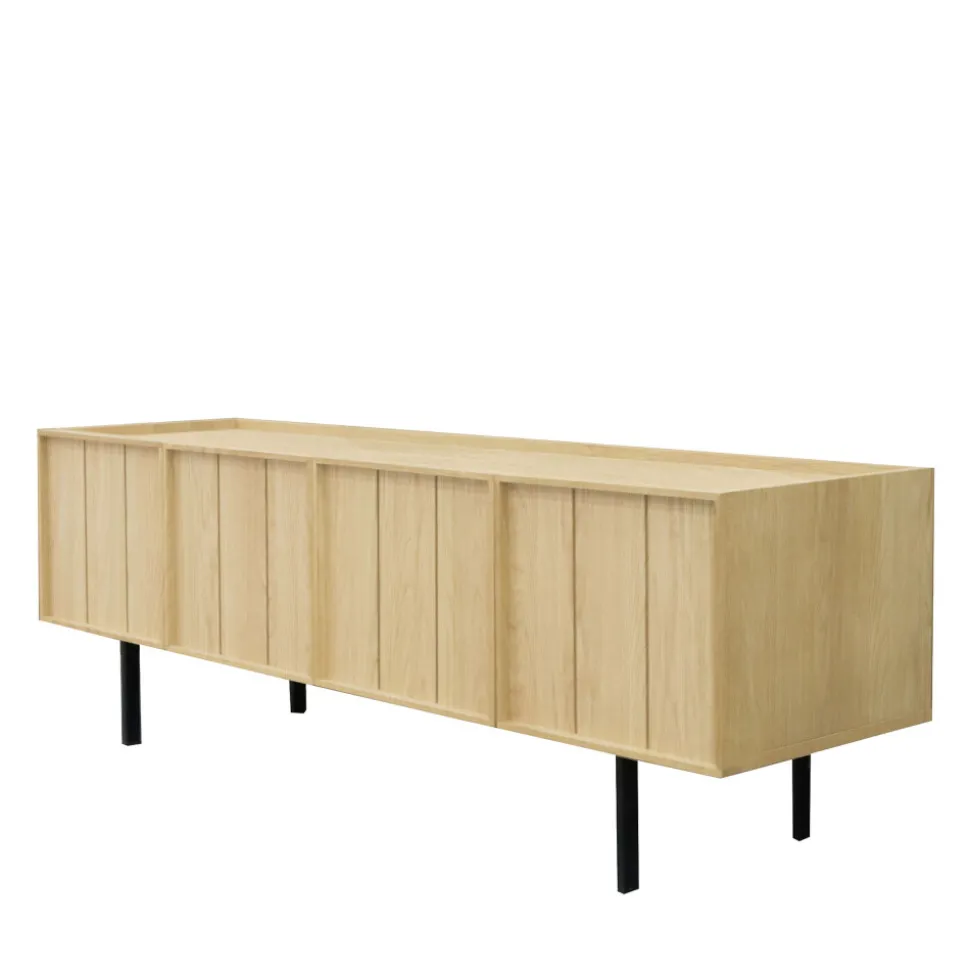 LINES Meuble TV 4 portes en bois L160cm