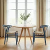 LIO Lot de 2 chaises en corde tressée et bois