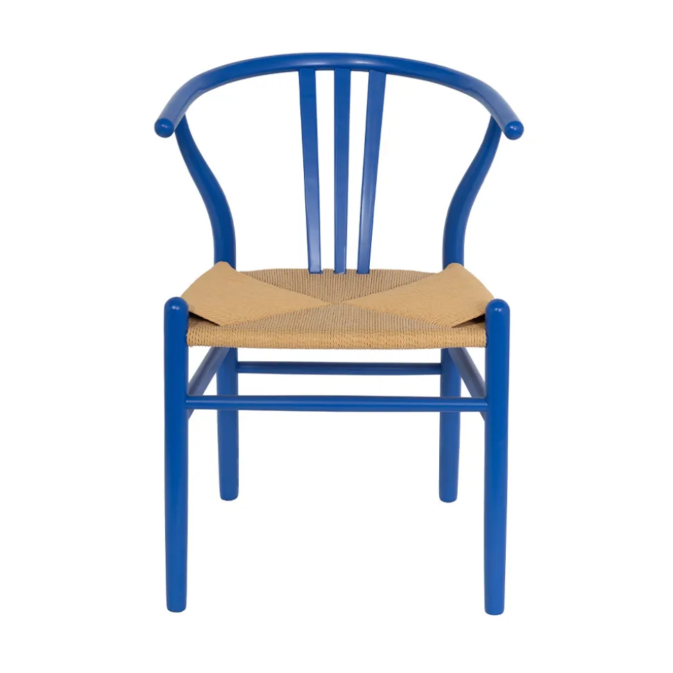 LIO Lot de 2 chaises en corde tressée et bois