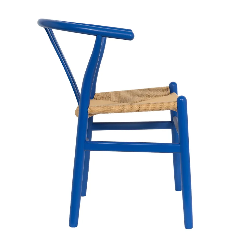 LIO Lot de 2 chaises en corde tressée et bois