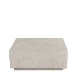 LIPANI Table basse carrée effet marbre 90x90cm