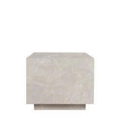 LIPANI Table d'appoint carrée effet marbre 40x40cm