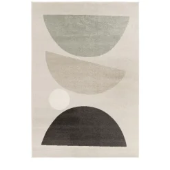 LÉO II Tapis contemporain à motif géométrique