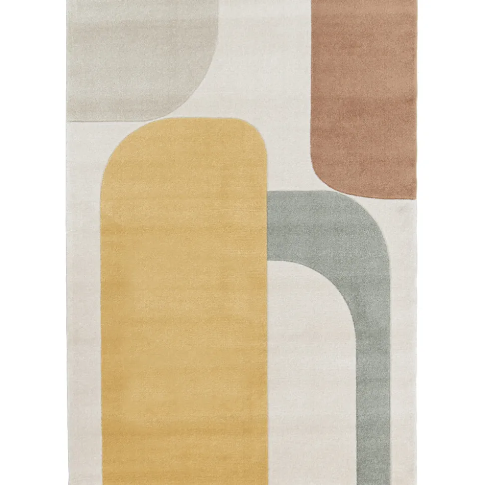 LORMA Tapis contemporain à motif géométrique