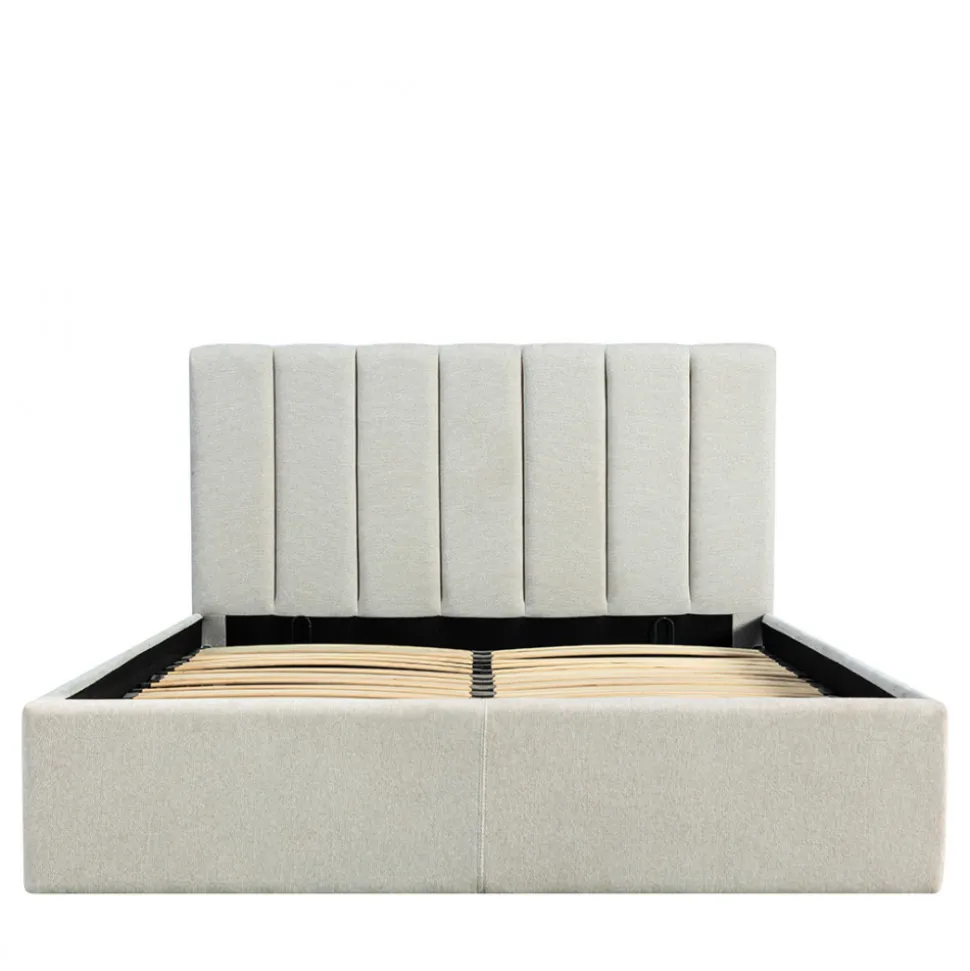 LOU Lit coffre en tissu 140x190cm