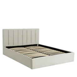 LOU Lit coffre en tissu 160x200cm