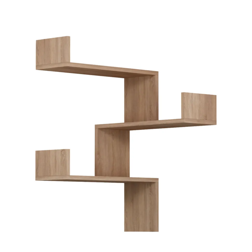 LUCIA Étagère d'angle murale en bois L60cm