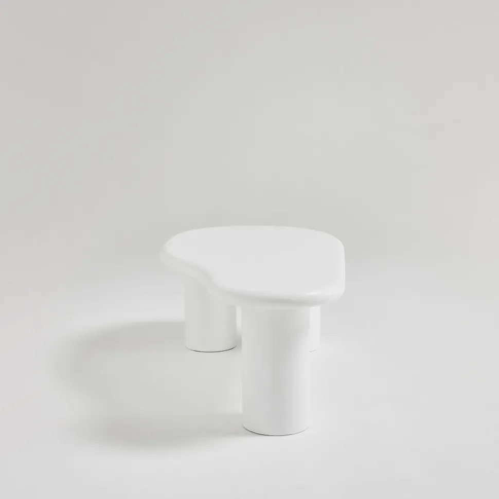LUNA Table basse organique en fibre de ciment L120cm