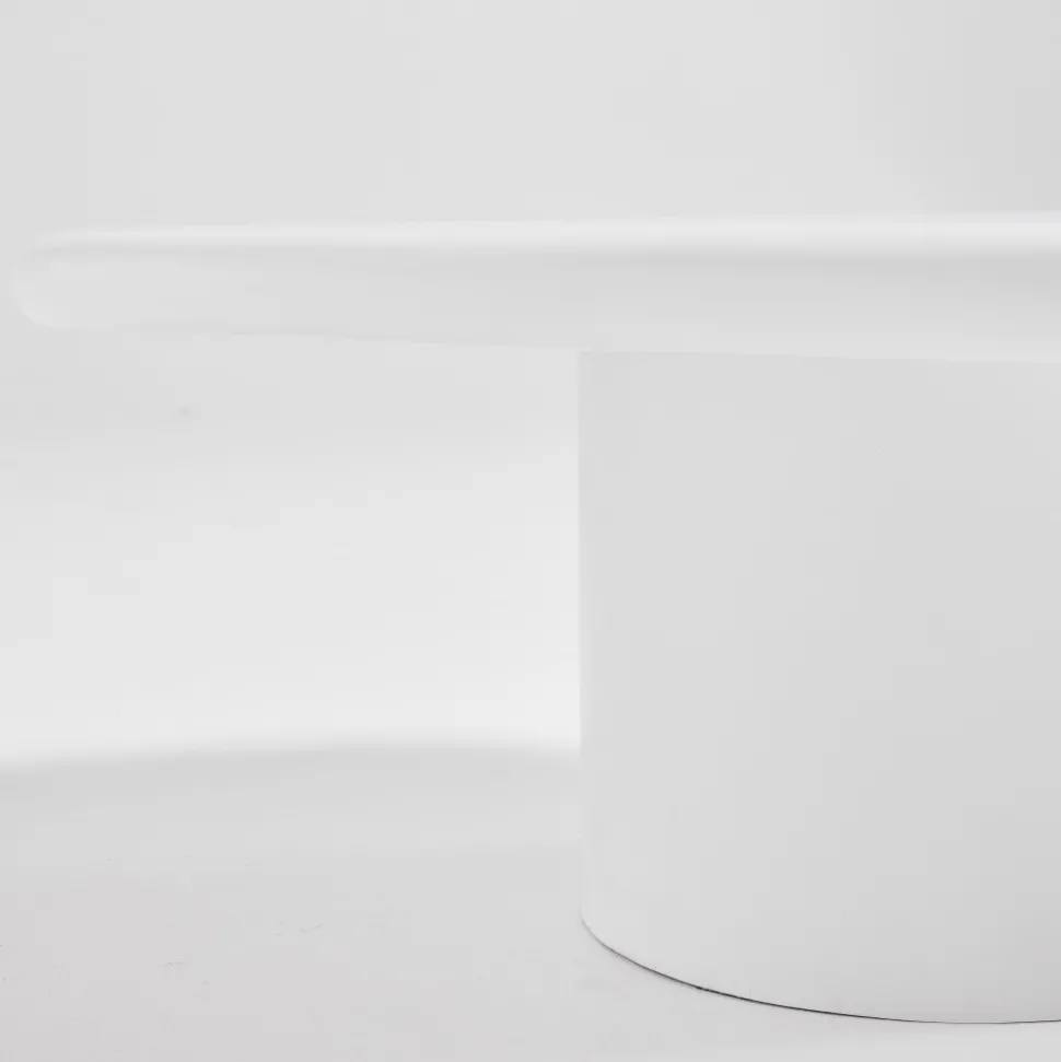 LUNA Table basse organique en fibre de ciment L80cm