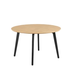 LUNKA Table à manger 4 personnes ronde en bois ø120cm