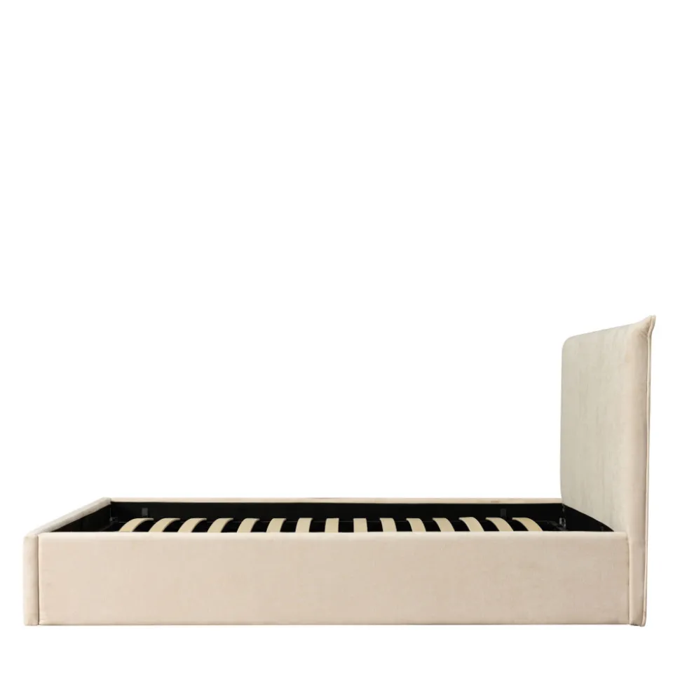 MAC BETH Lit coffre en tissu 160x200cm