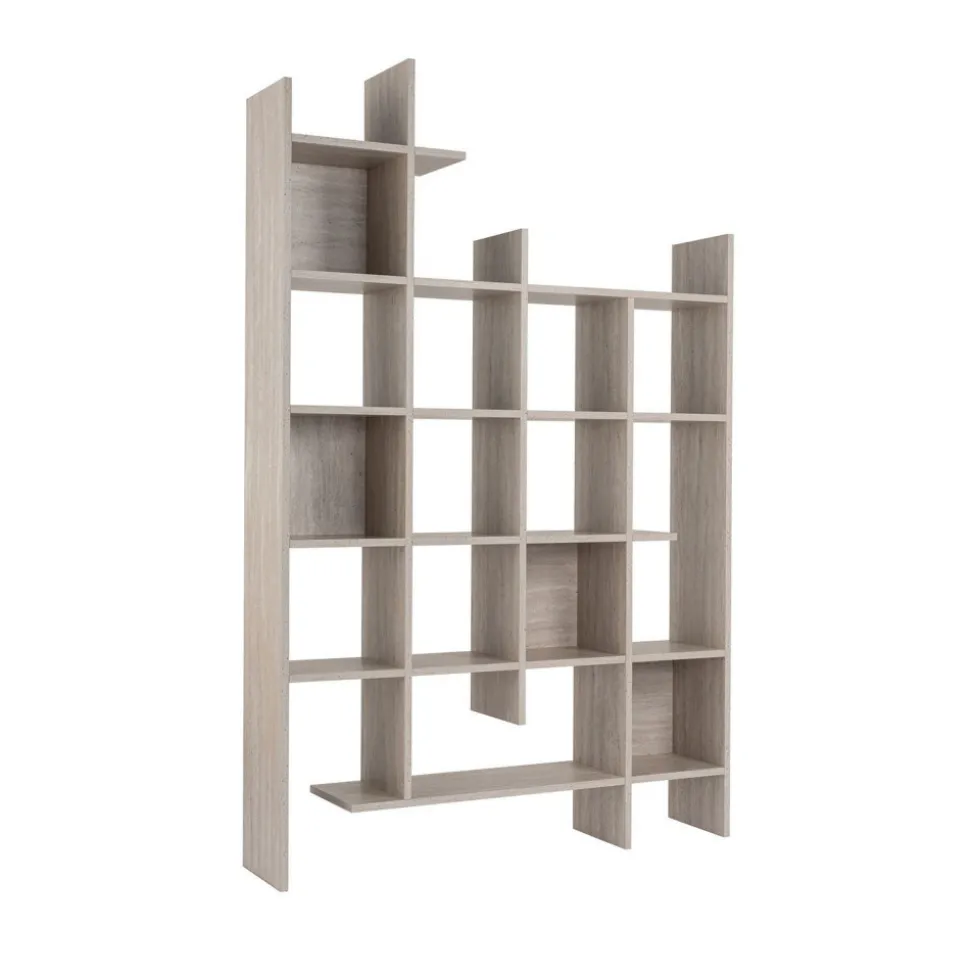MAKO Bibliothèque effet travertin H188cm