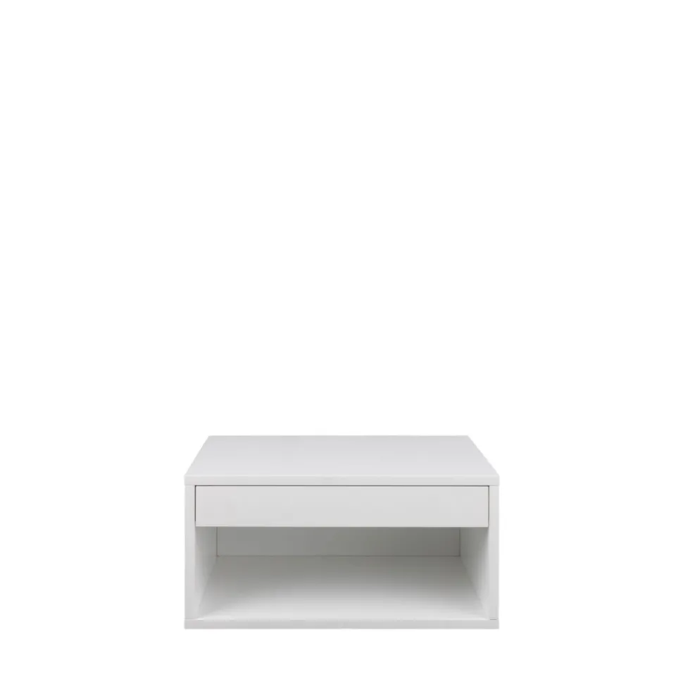 MANO Table de chevet murale 1 niche, 1 tiroir en bois