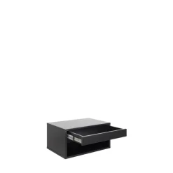 MANO Table de chevet murale 1 niche, 1 tiroir en bois