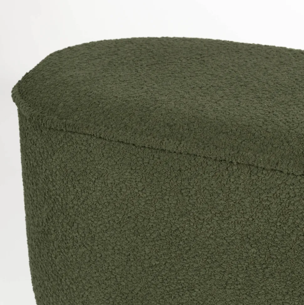 MARCOS Banc arrondi en tissu bouclette L93cm