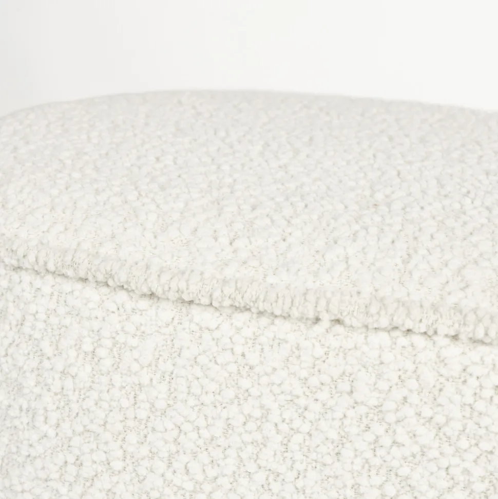 MARCOS Banc arrondi en tissu bouclette L93cm