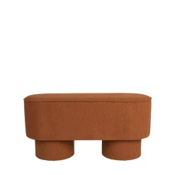 MARCOS Banc arrondi en tissu bouclette L93cm