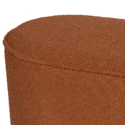 MARCOS Banc arrondi en tissu bouclette L93cm