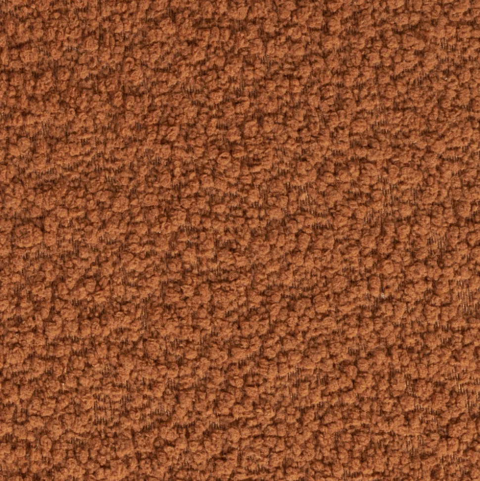 MARCOS Tabouret rond en tissu bouclette ø40cm