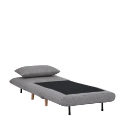 MARLOW Fauteuil convertible en tissu et bois