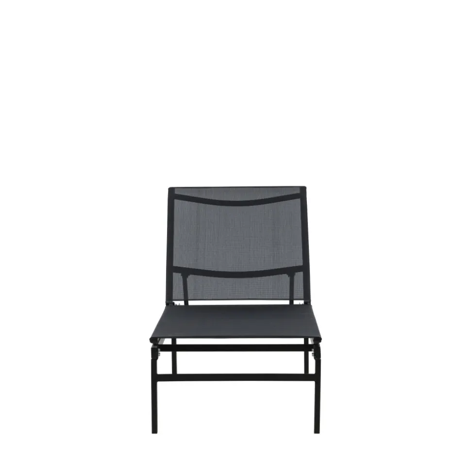 MASSIMO Chaise longue inclinable en aluminium