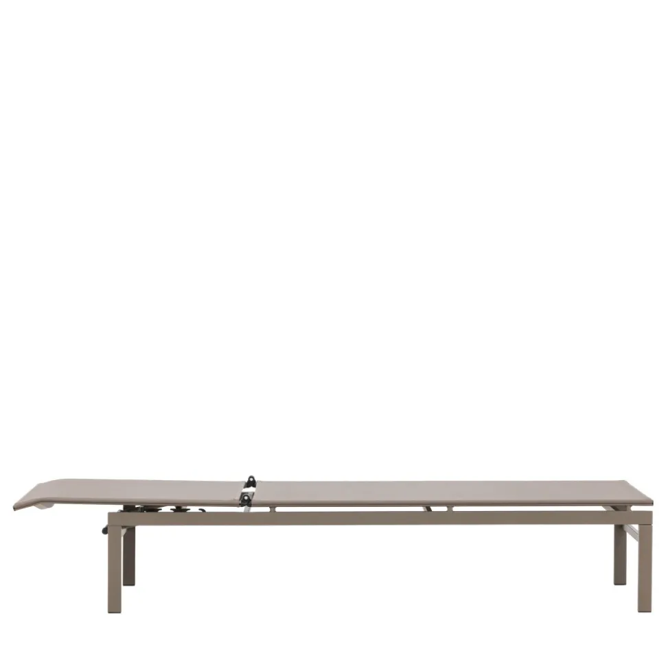MASSIMO Chaise longue inclinable en aluminium